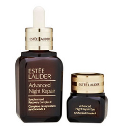 ESTEE LAUDER 雅诗兰黛 小棕瓶套装 肌透精华露50ml+ANR即时修护眼霜15ml 