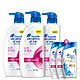  9日0点：Head & Shoulders 海飞丝 丝质柔滑去屑止痒洗发水套装（500ml*4瓶+80ml洗护装*5瓶）　