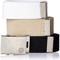  Levi's 李维斯 Cut To Fit 男士腰带 3条装 黑色/白色/卡其色