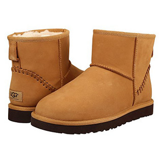 UGG Classic Mini Deco Wheat 男士保暖雪地靴 