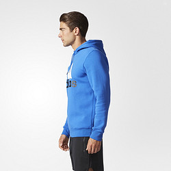 adidas 阿迪达斯 运动型格 男子 针织套头衫 蓝 B47479