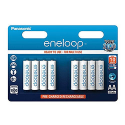 Panasonic eneloop 松下爱乐普 AA 电池 - 镍氢 电池。