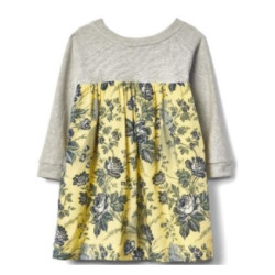 Gap x Disney 美女与野兽系列 女婴童印花连衣裙
