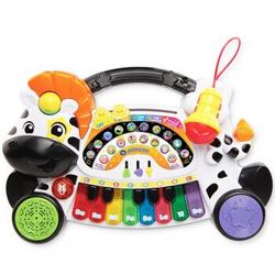 伟易达Vtech 小斑马电子琴 儿童电子琴玩具带麦克风音乐乐器玩具