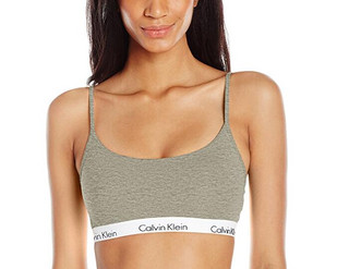 Calvin Klein One Cotton Unlined Bralette 女士文胸 Chaotic Logo