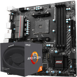 AMD 锐龙 Ryzen 5 1600 处理器+B350M MORTAR主板 CPU主板套装