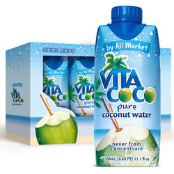 今晚10点:唯他可可（ Vita Coco ）天然椰子水饮料330ml*4瓶 *5件