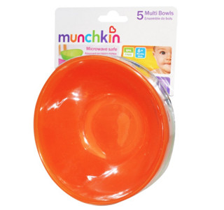 munchkin 满趣健 婴幼儿辅食碗 5只装