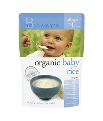 BELLAMY'S 贝拉米 Bellamy’s 婴儿有机原味米粉 4月+ 125g