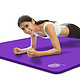 我形我塑 瑜伽垫 标准款紫色183*61cm 两件套 10mm