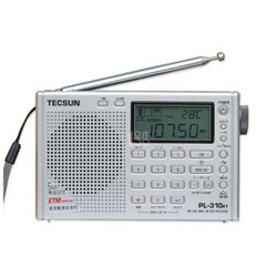 TECSUN 德生 PL-310ET 多波段数字调解立体声收音机 银色