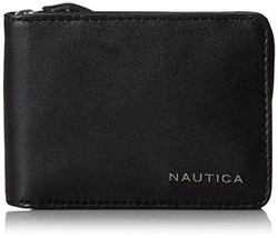 Nautica诺蒂卡Leather Slim Zip男钱包