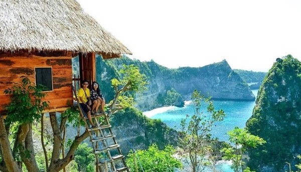 巴厘岛珀尼达岛克隆孔高树树屋