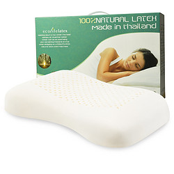 ECOLIFELATEX 伊可莱 泰国进口 纯天然 乳胶枕 护颈枕 PTH (平滑护肩10cm)