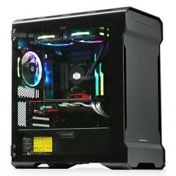 追风者（PHANTEKS）314ETG进阶版 曜石黑 钢化玻璃全铝外壳电竞水冷机箱（Matx/支持280水冷/合页固定侧版/RGB灯控）