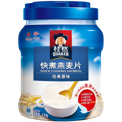 桂格 快煮燕麦片 1000g 罐装 *7件 +凑单品