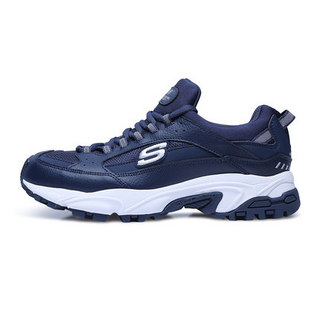SKECHERS 斯凯奇 SPORT系列 男款休闲运动鞋  666028-NVY海军蓝色 39.5