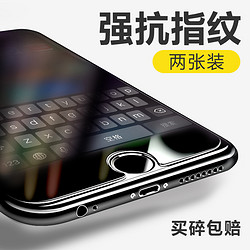 苹果iPhone6/6s/7 plus高清钢化膜 两张