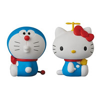 凑单品：MEDICOM TOY UDF系列 DORAEMON × HELLO KITTY 联名款手办