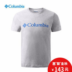 Columbia哥伦比亚户外17春夏男款LOGO印花吸湿短袖T恤 PM3707