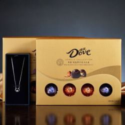 Dove德芙 尊慕巧克力礼盒 280g（尊慕巧克力140g*2+施华洛世奇元素项链） +凑单品