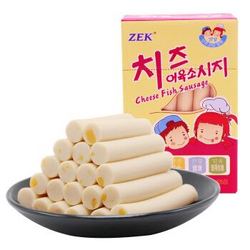 韩国进口零食 宝宝鱼肠 儿童鱼肠 ZEK芝士鳕鱼肠300g *2件