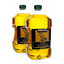 美国进口 柯克兰 KIRKLAND 西班牙纯橄榄油 Pure Olive Oil 3L*2瓶装