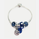 PANDORA 潘多拉 神秘蓝色925银串珠手链 4个串珠+手链