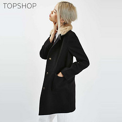 TOPSHOP 07B20KBLK 女款长款大衣