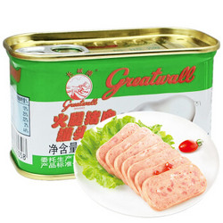 greatwall BRAND 长城牌 小白猪 火腿猪肉罐头198g