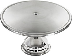 不锈钢裱花台，Estilo Stainless Steel Round Cake Stand 13 Inch