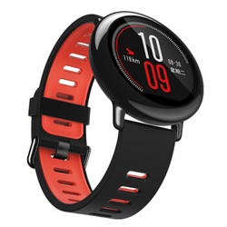 Amazfit  智能运动手表 华米科技出品 陶瓷表圈 GPS实时轨迹 黑色硅胶腕带 支持iOS、Android系统