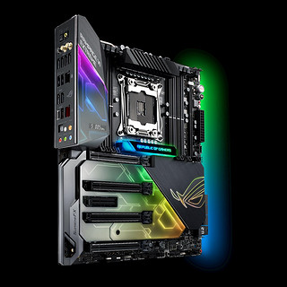 ROG 玩家国度 RAMPAGE VI EXTREME X299主板（E-ATX、镀铟ROG装甲、Aura RGB、万兆LAN、802.11ad）