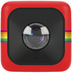 Polaroid 宝丽来 Cube 影立方运动摄像机红色(600万像素124度超广视角全高清视频超小机身防水设计) 单机版