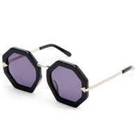 Karen Walker Black Moon Disco Octagonal 女士太阳镜