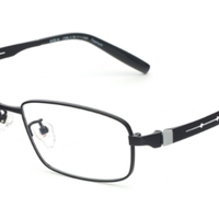 汉HAN TITANIUM 纯钛光学眼镜架 HN42009 + 依视路1.552非球面钻晶A+树脂镜片