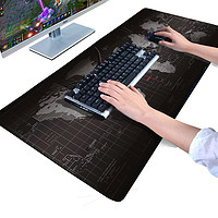黑爵 加厚超大鼠标垫精密锁边 游戏可爱笔记本电脑办公桌垫键盘垫