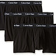中亚Prime会员：Calvin Klein  男士低腰弹力平角裤 三件装 *2件