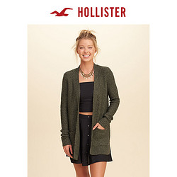 HOLLISTER 女款纹理感开襟毛衣