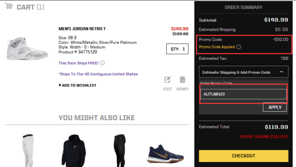 Eastbay 精选运动鞋服秋季促销(含AJ、NIKE、阿迪等)