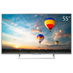 SONY 索尼 55英寸 4K超高清HDR安卓6.0智能LED液晶电视机 KD-55X8000E 银色