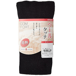 ATSUGI 厚木 COMFORT 羊毛条纹 发热螺纹连裤袜 400D