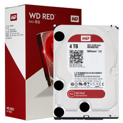 WD 西部数据 红盘 4TB SATA6Gb/s 64M 网络储存(NAS)硬盘(WD40EFRX)