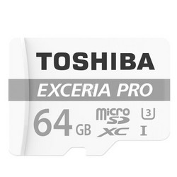 TOSHIBA 东芝 EXCERIA PRO TF（micro SD）极至超速 64GB 手机存储卡 U3 R95M/S-W80M/S