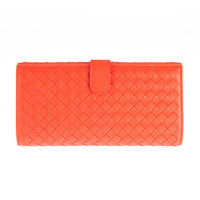 BOTTEGA VENETA PORTA FOGLIO 134075 V001N 6517 羊羔皮长款女士钱包 天竺葵红
