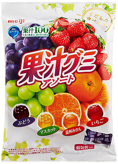 meiji 明治 果汁グミ 果汁软糖混合口味 90g×6袋