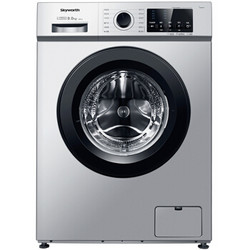 创维（Skyworth）XQG90-C15NCi 9公斤大容量变频滚筒洗衣机 智能wifi控制 12种洗涤模式 节能静音(淡雅银)