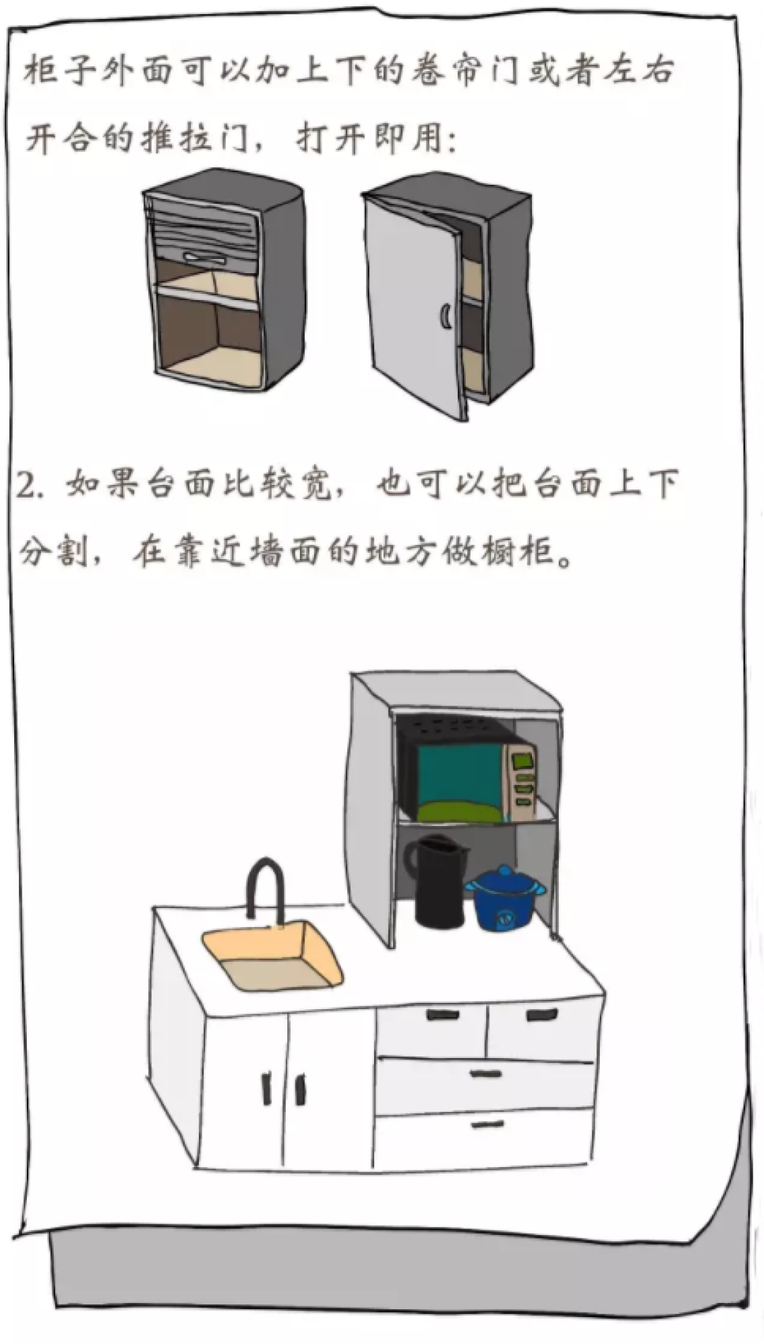 厨房越来越小,是小家电收纳没做好