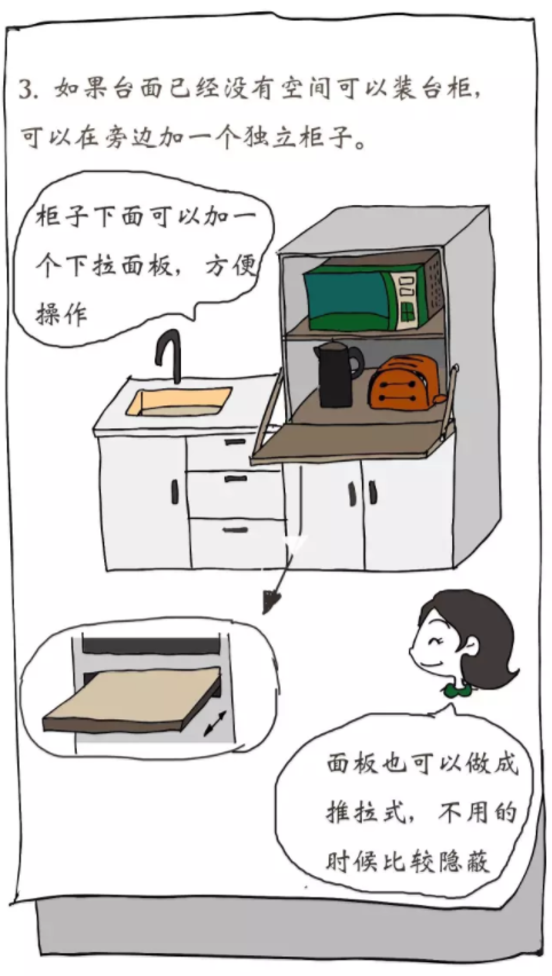 厨房越来越小,是小家电收纳没做好