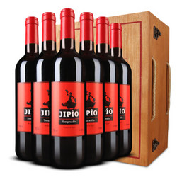 JIPIO 劲舞 干红葡萄酒 木箱礼盒装（750ml*6瓶）